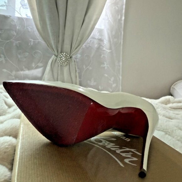 Christian Louboutin So Kate 120mm Size 36 White Patent Leather - Picture 6 of 8